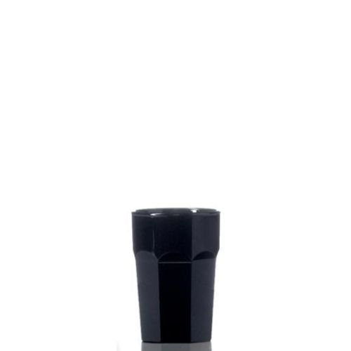 Zwarte Kunststof Shotglas Remedy 2.5 cl. Laten bedrukken of graveren met je eigen logo